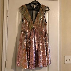 Free People multi-colored party dress